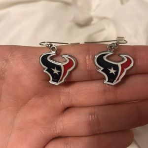 Houston Texans dangle earrings
